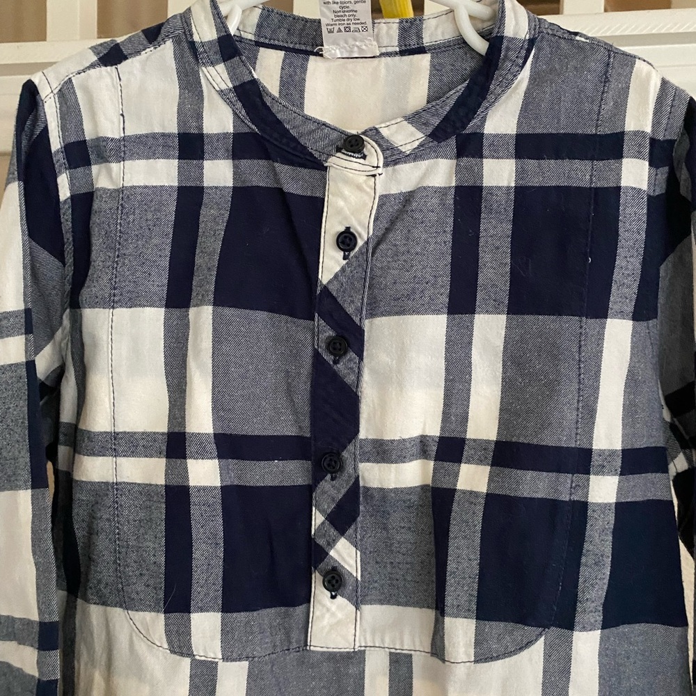 Girls J. Crew Flannel Popover Tunic - Picture 4 of 7